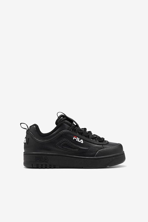 Fila Tenisky Detske Čierne / Červené / Biele - Disruptor 2 X Fx-100 Luxe Vypredaj - Slovakia 52381-G